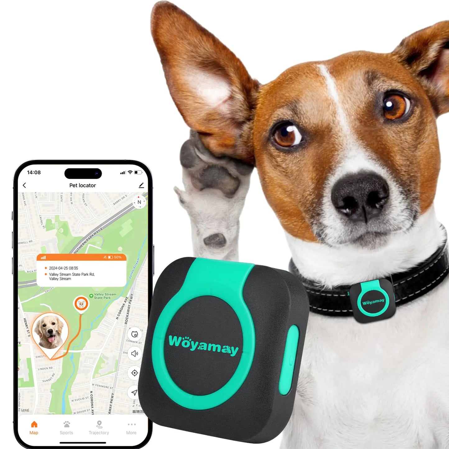 Woyamay GPS Tracker for Dogs and Cats