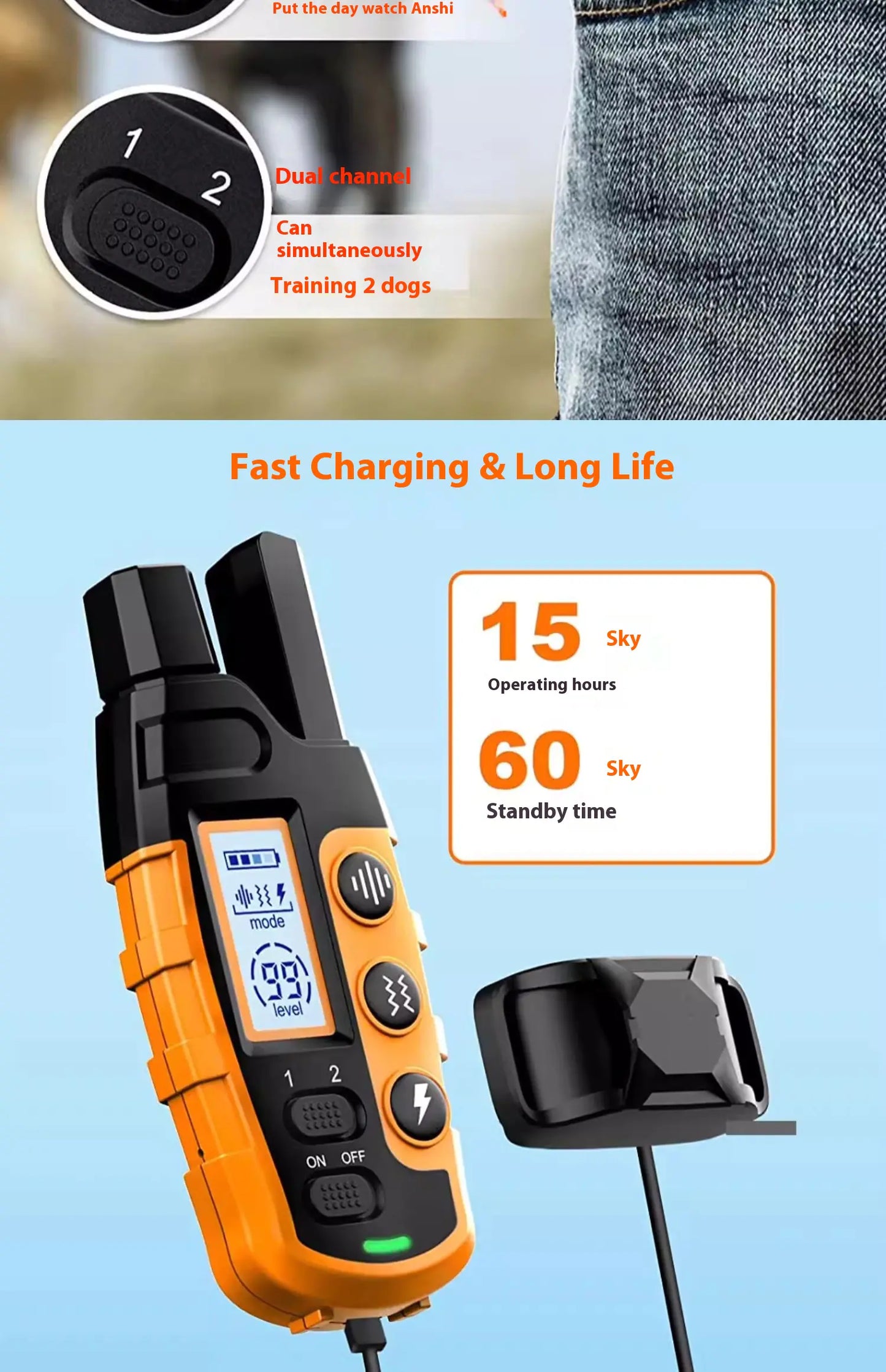 Waterproof Remote Dog Training Collar