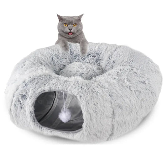 Foldable Cat Tunnel Bed