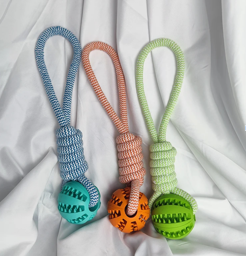 Interactive Rubber Dog Treat Toys