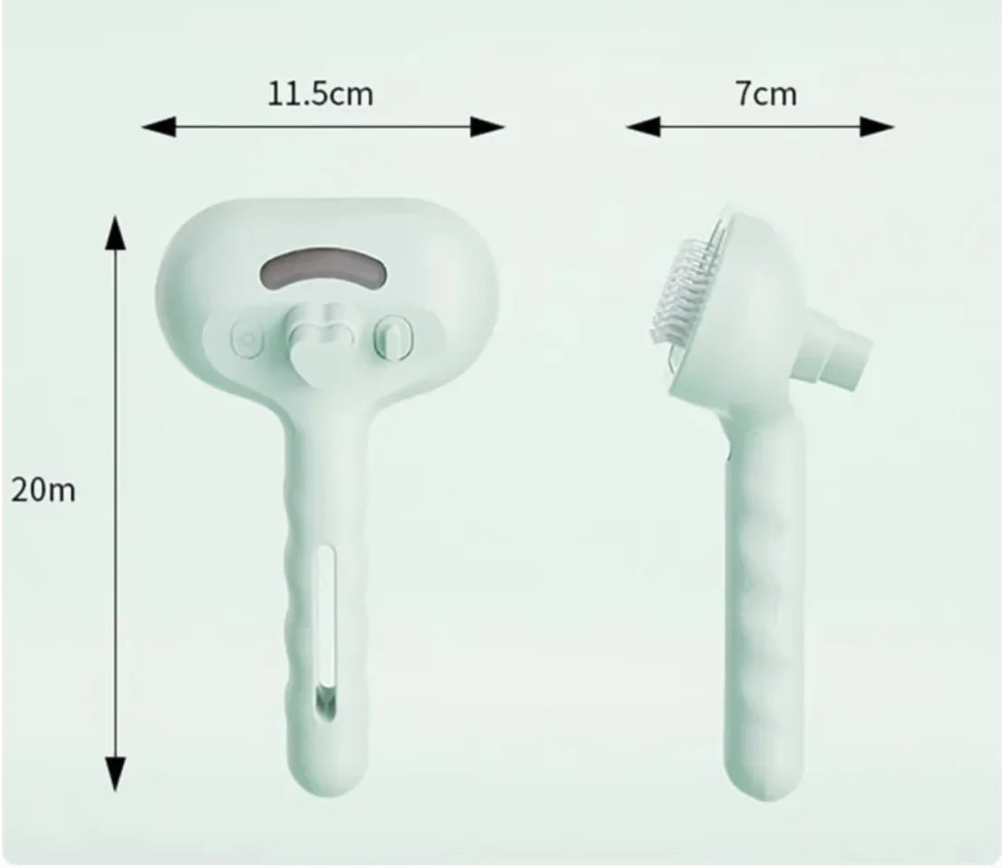 3-in-1 Self-Cleaning Steam Pet Brush